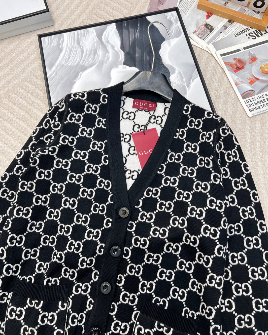 2025 Reversible Jacquard Cardigan [Top]
