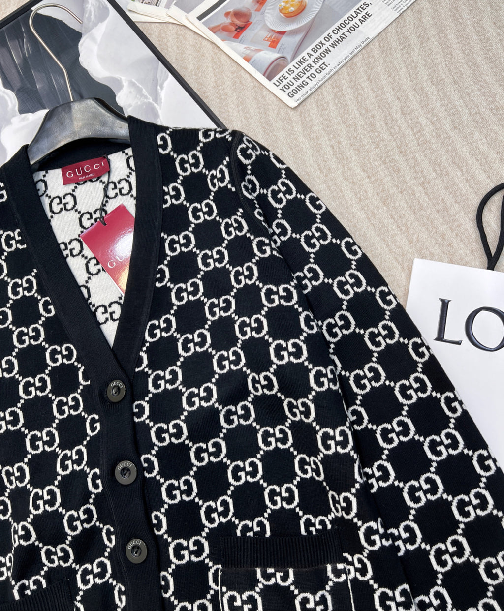 2025 Reversible Jacquard Cardigan [Top]