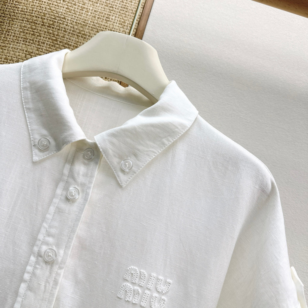26SS Utility Pocket Shirt Dress