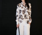 Printed Twill Silk Shirt