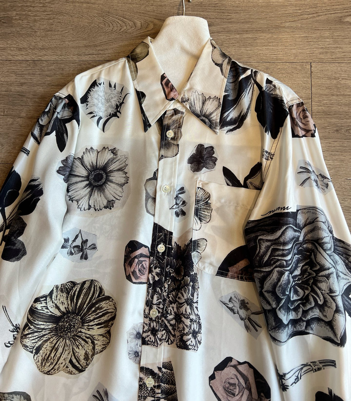 Printed Twill Silk Shirt