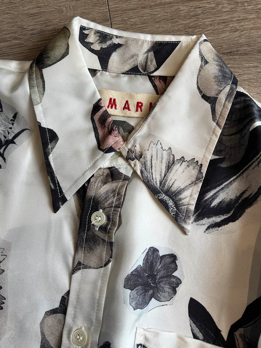 Printed Twill Silk Shirt