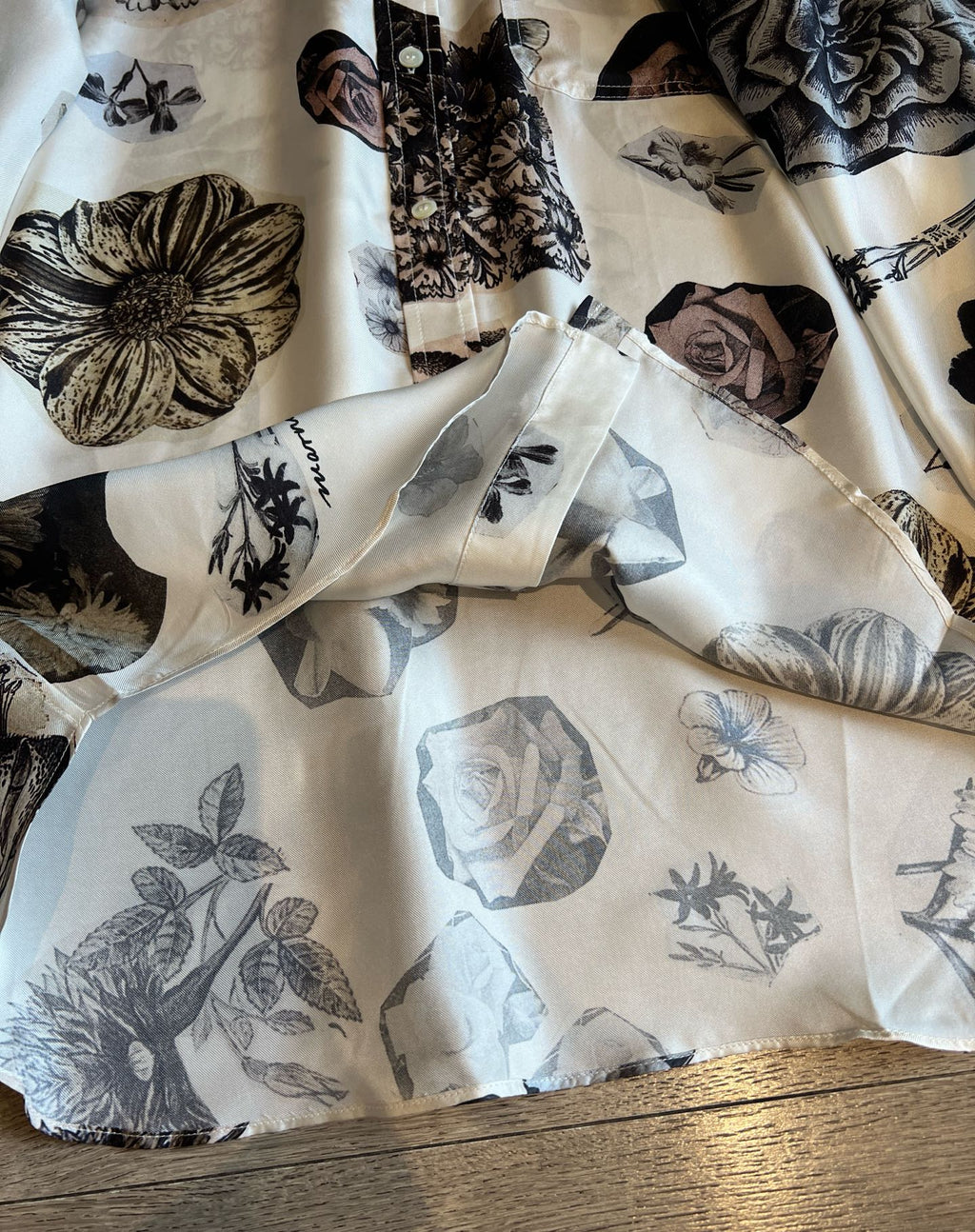 Printed Twill Silk Shirt