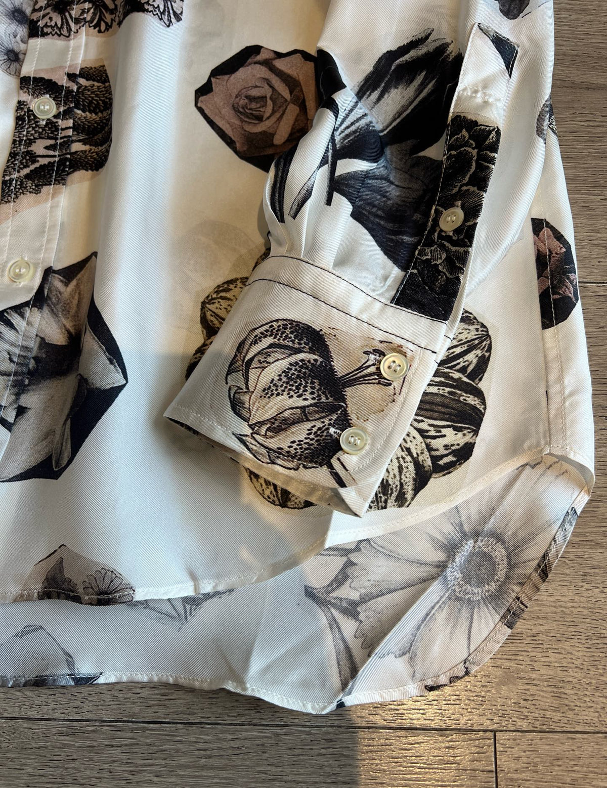 Printed Twill Silk Shirt