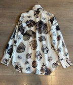 Printed Twill Silk Shirt