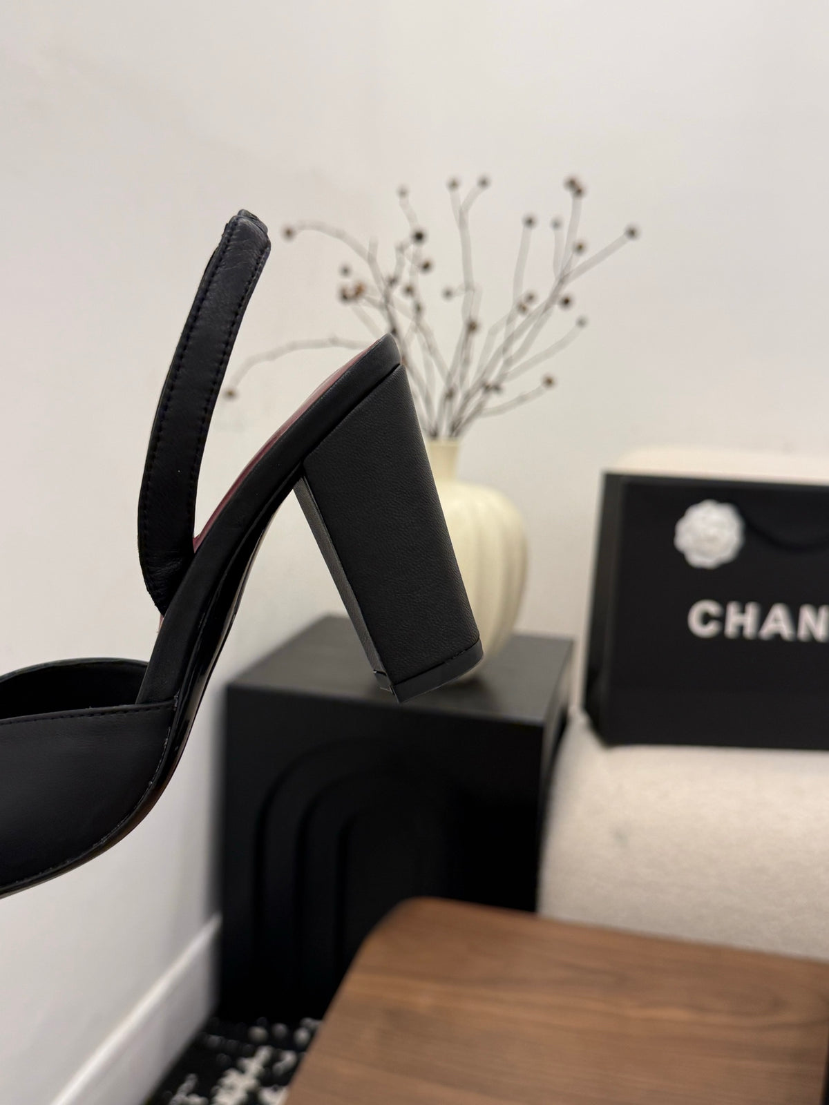 Square-Toe Slingback Mary Jane Heeled Sandals