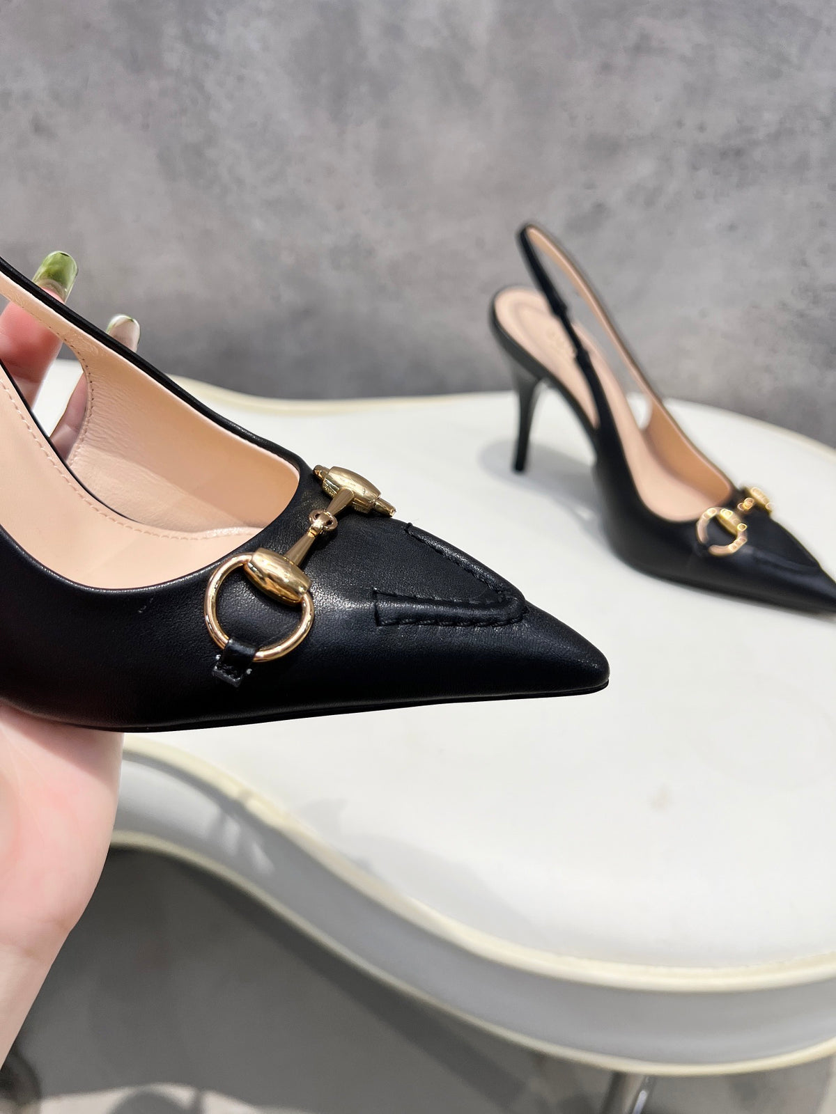 Premium Sheepskin Heeled Shoes | 10 cm Heel