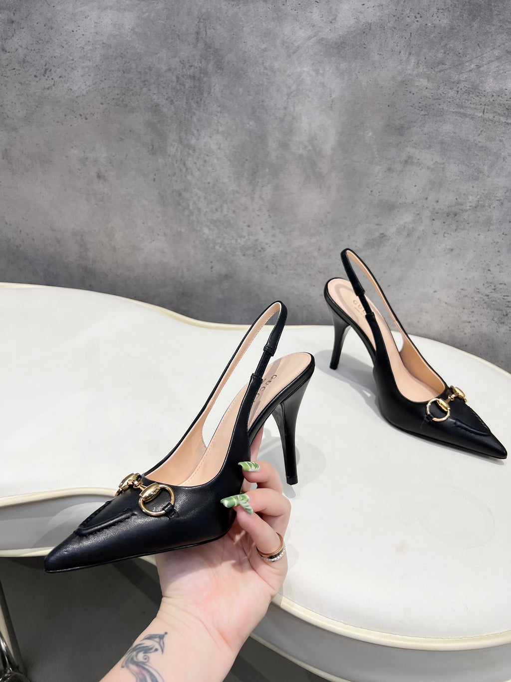 Premium Sheepskin Heeled Shoes | 10 cm Heel