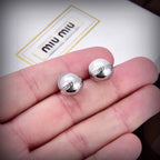 Gold-Tone Alphabet Stud Earrings