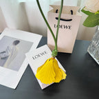 🌷 New Arrival – Tulip Leather Bag Charm