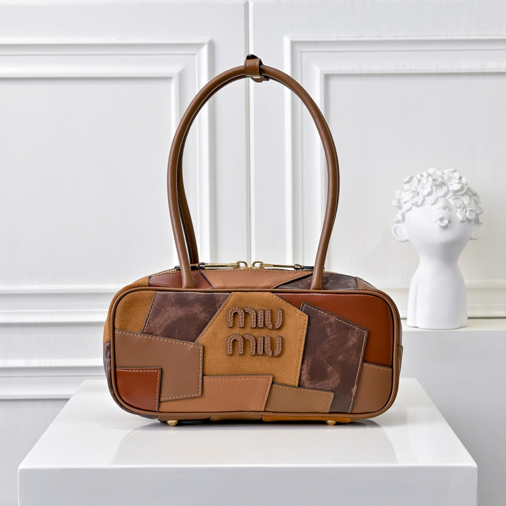 Patchwork Bowling Bag – Versatile & Unique Design