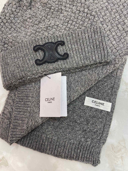 Ce*li*n cashmere hat and scarves