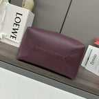 Glossy Leather Puzzle Fold Tote