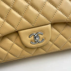 Maxi Quilted Flap Bag in Lambskin — 33cm