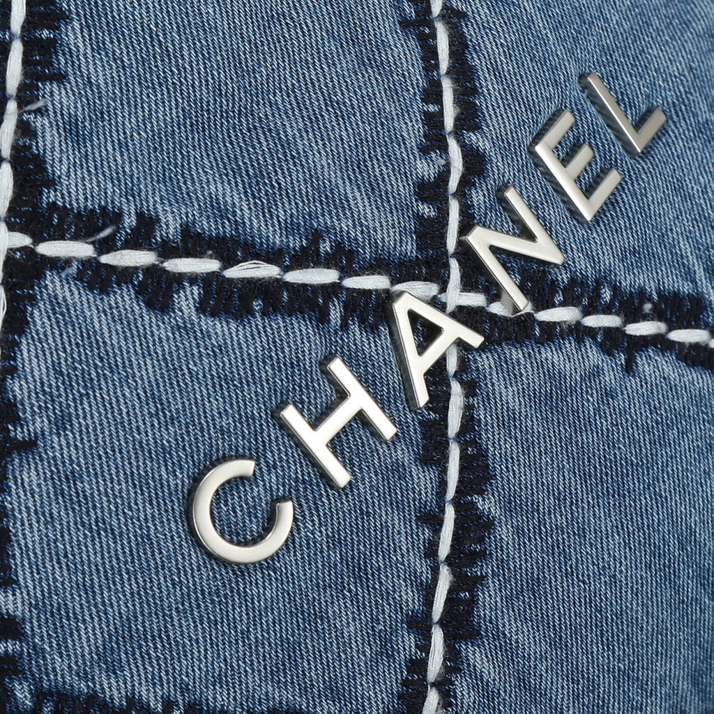 24P Denim Trash Bag Tote