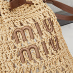 M. M Woven Bucket Bag