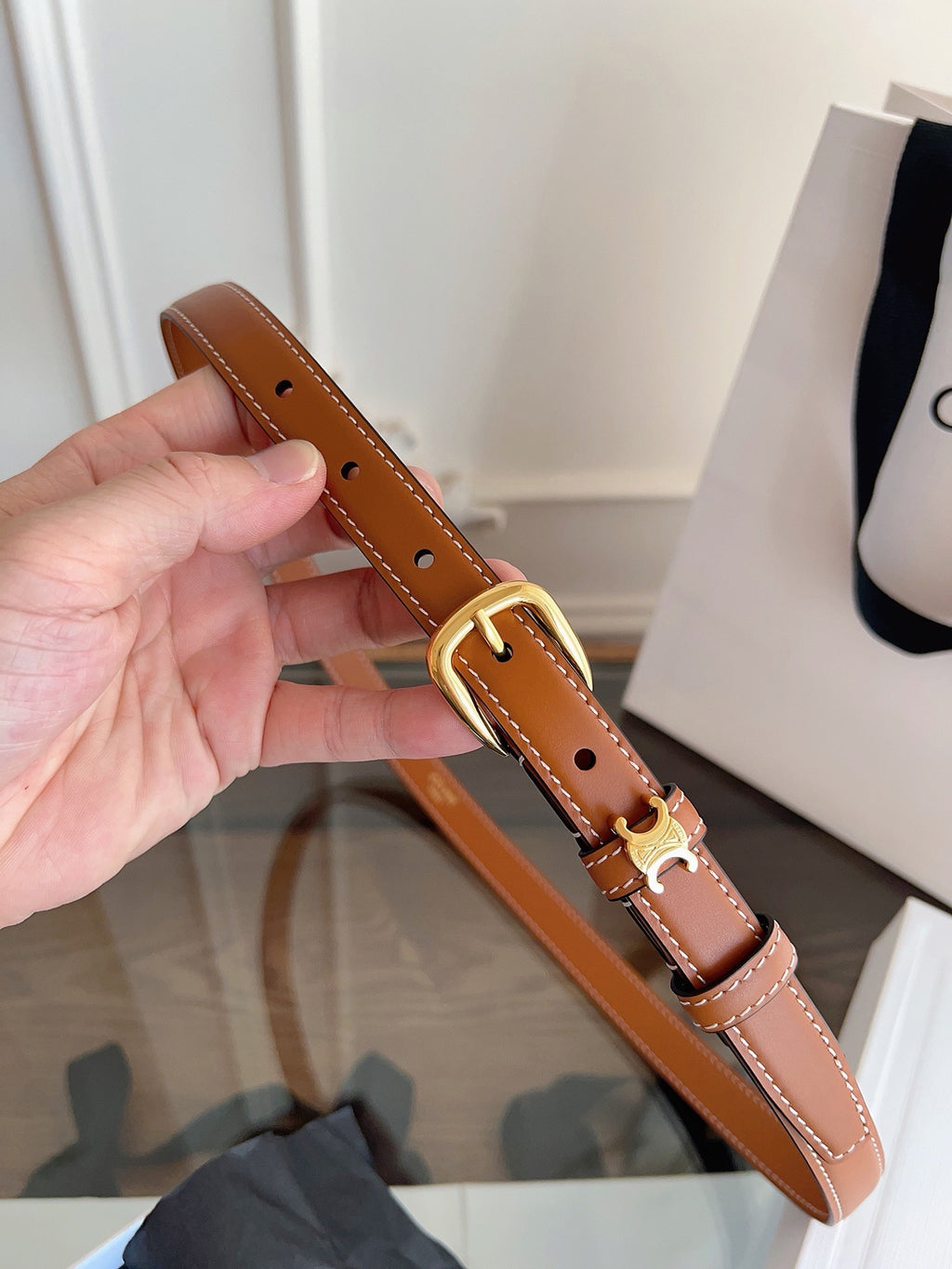 Vivienne Taurillon Belt | 18mm