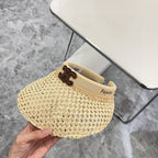 Summer Hollow Woven Sun Hat – Empty Top Style