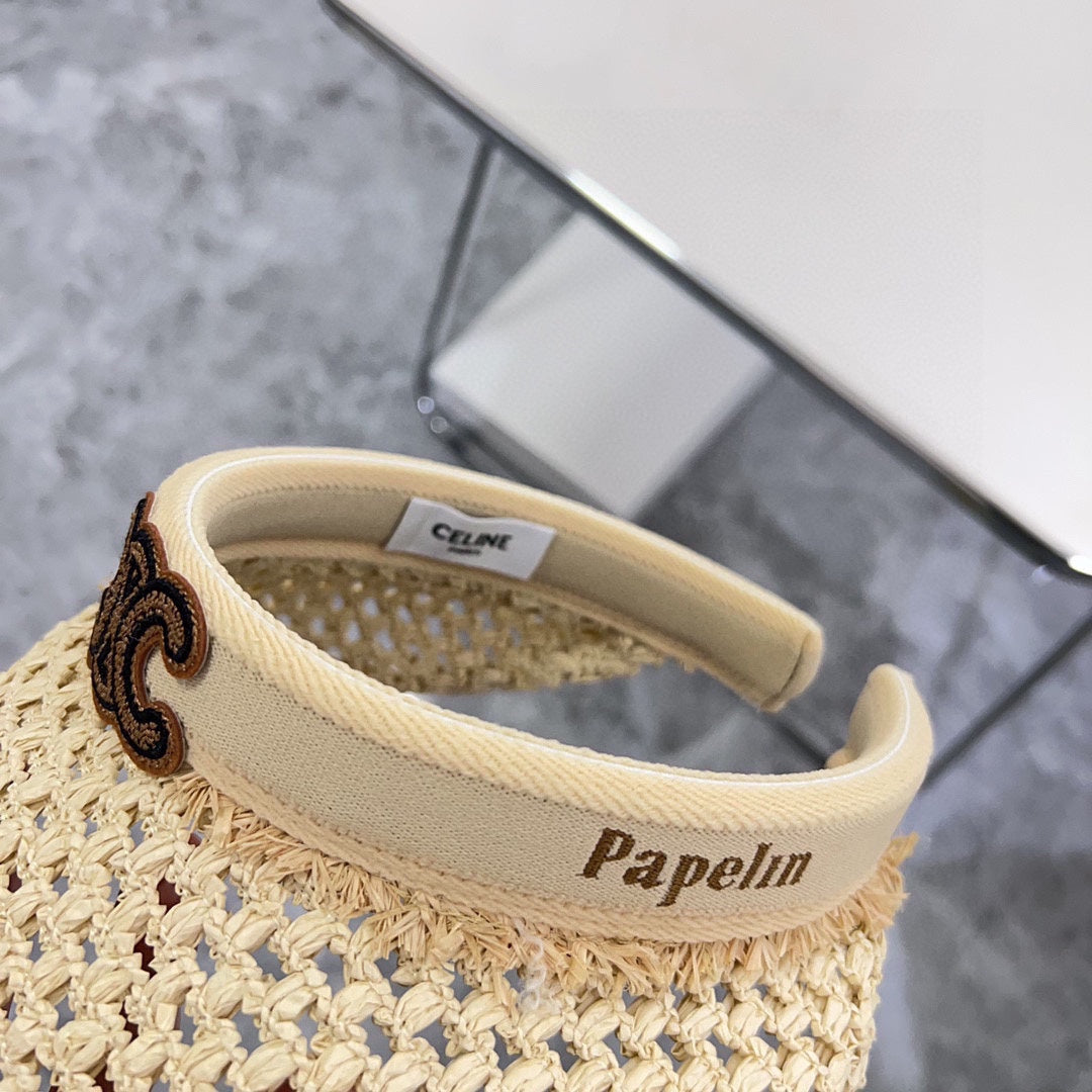 Summer Hollow Woven Sun Hat – Empty Top Style