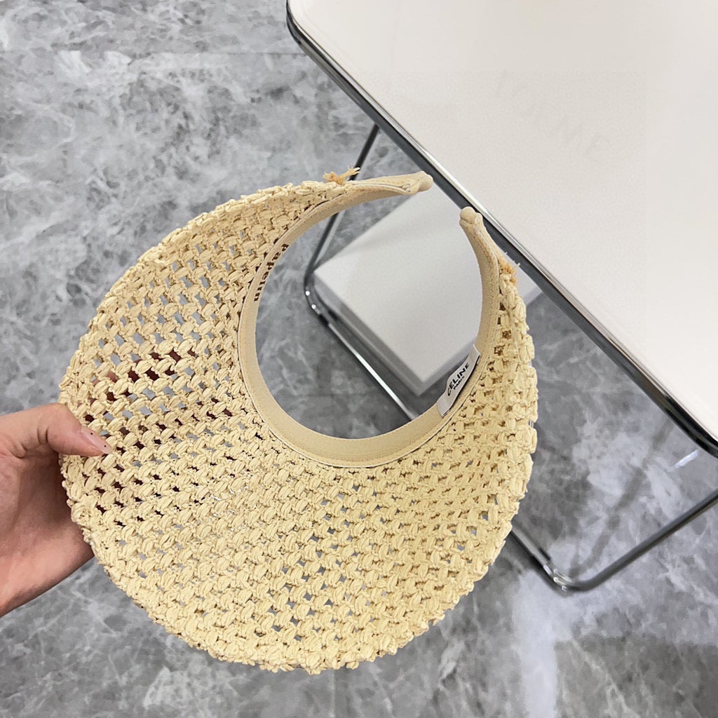 Summer Hollow Woven Sun Hat – Empty Top Style