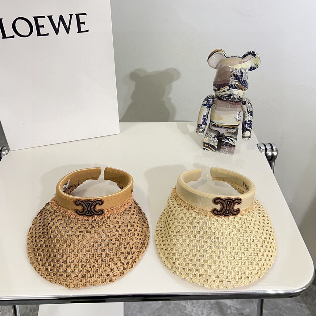 Summer Hollow Woven Sun Hat – Empty Top Style