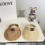 Summer Hollow Woven Sun Hat – Empty Top Style