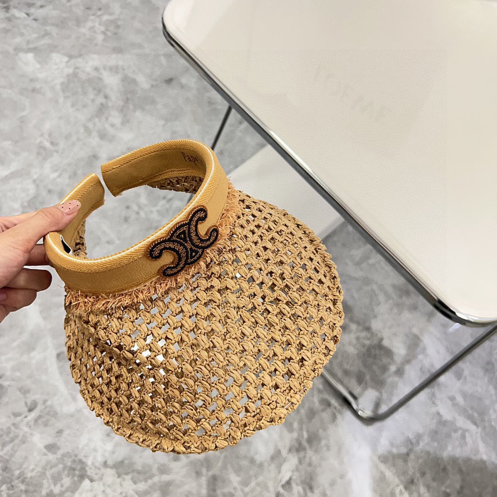Summer Hollow Woven Sun Hat – Empty Top Style