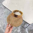 Summer Hollow Woven Sun Hat – Empty Top Style