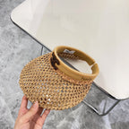 Summer Hollow Woven Sun Hat – Empty Top Style