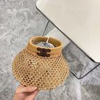 Summer Hollow Woven Sun Hat – Empty Top Style