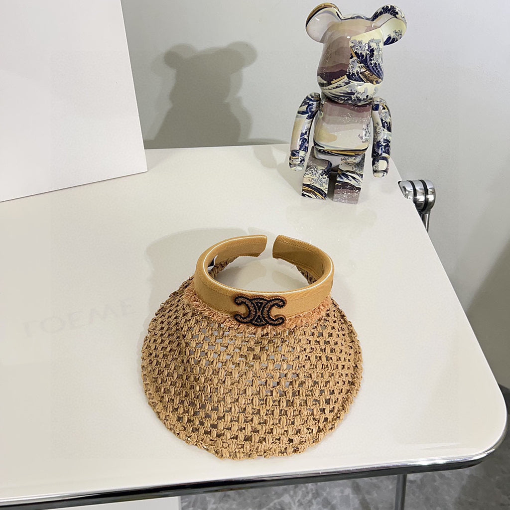 Summer Hollow Woven Sun Hat – Empty Top Style