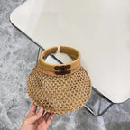 Summer Hollow Woven Sun Hat – Empty Top Style