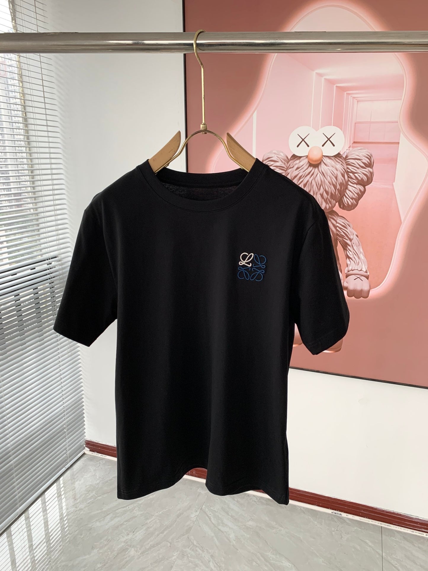 L0EWE 2024 Unisex Embroidered T-Shirt