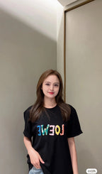 Classic Letter Logo Cotton T-Shirt