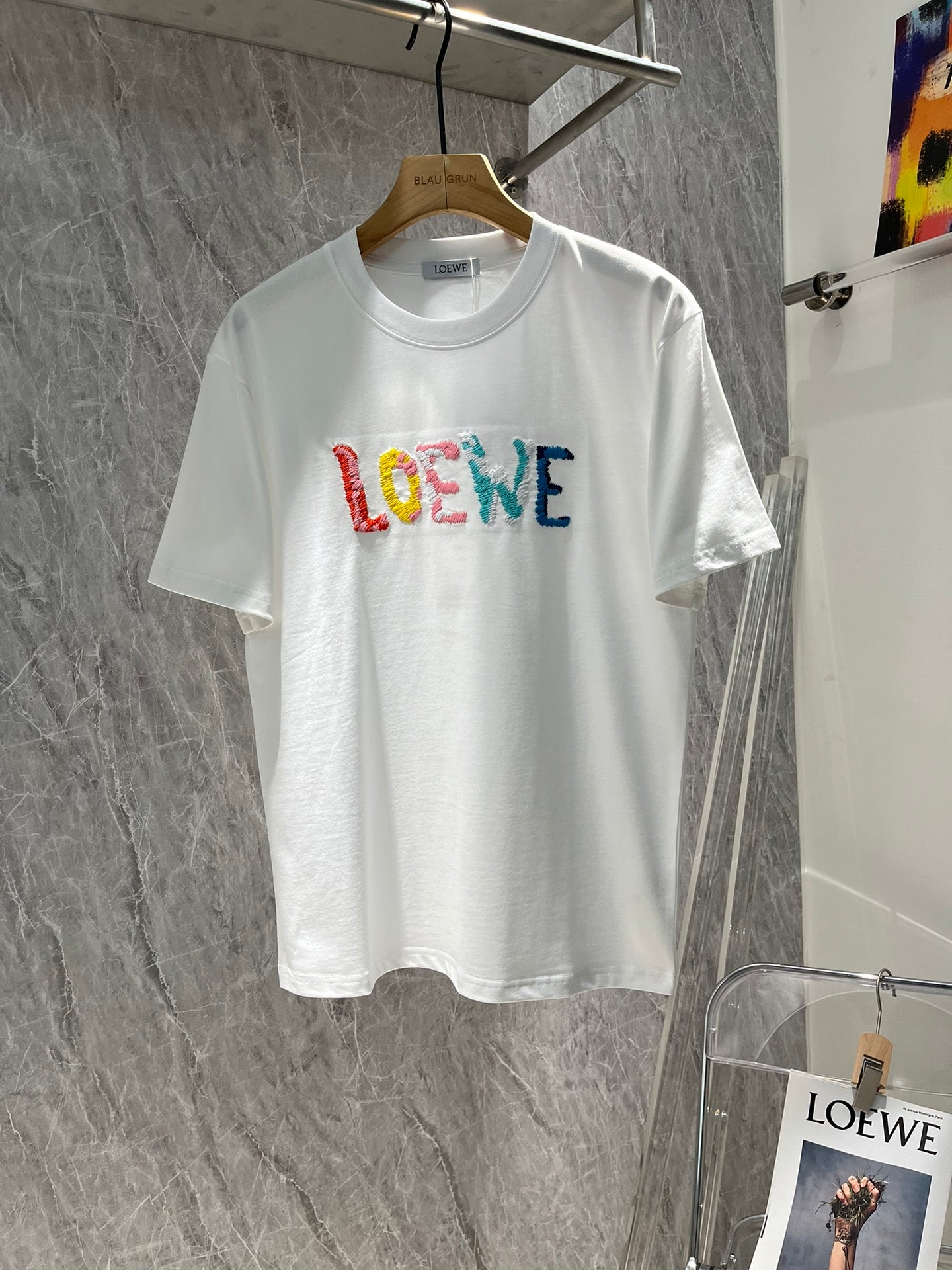 Classic Letter Logo Cotton T-Shirt