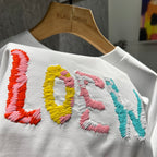 Classic Letter Logo Cotton T-Shirt