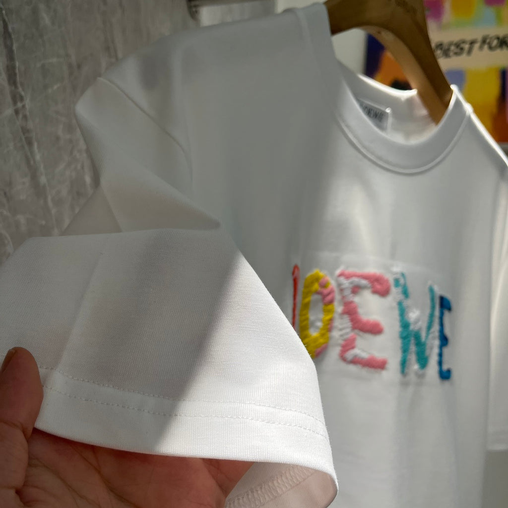 Classic Letter Logo Cotton T-Shirt