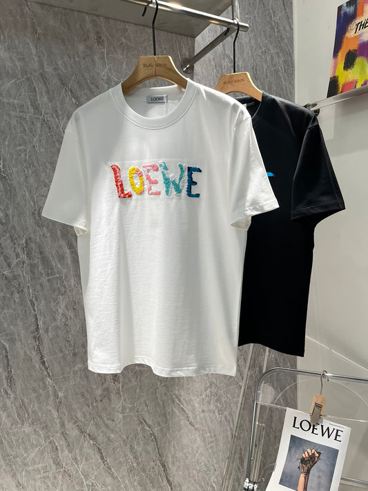 L0EWE 2024 Short Sleeve Cotton T-shirt