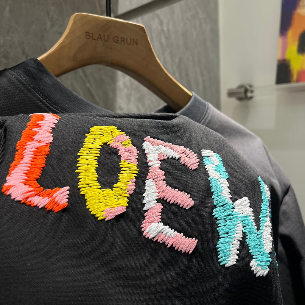 Classic Letter Logo Cotton T-Shirt