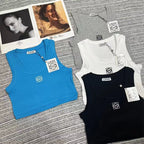 Slim Fit Ribbed Knit Tank Top – Summer 2025 Collection