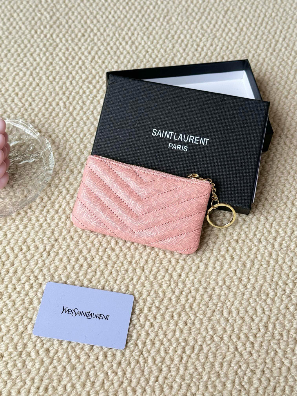 Luxury Quilted Key Pouch