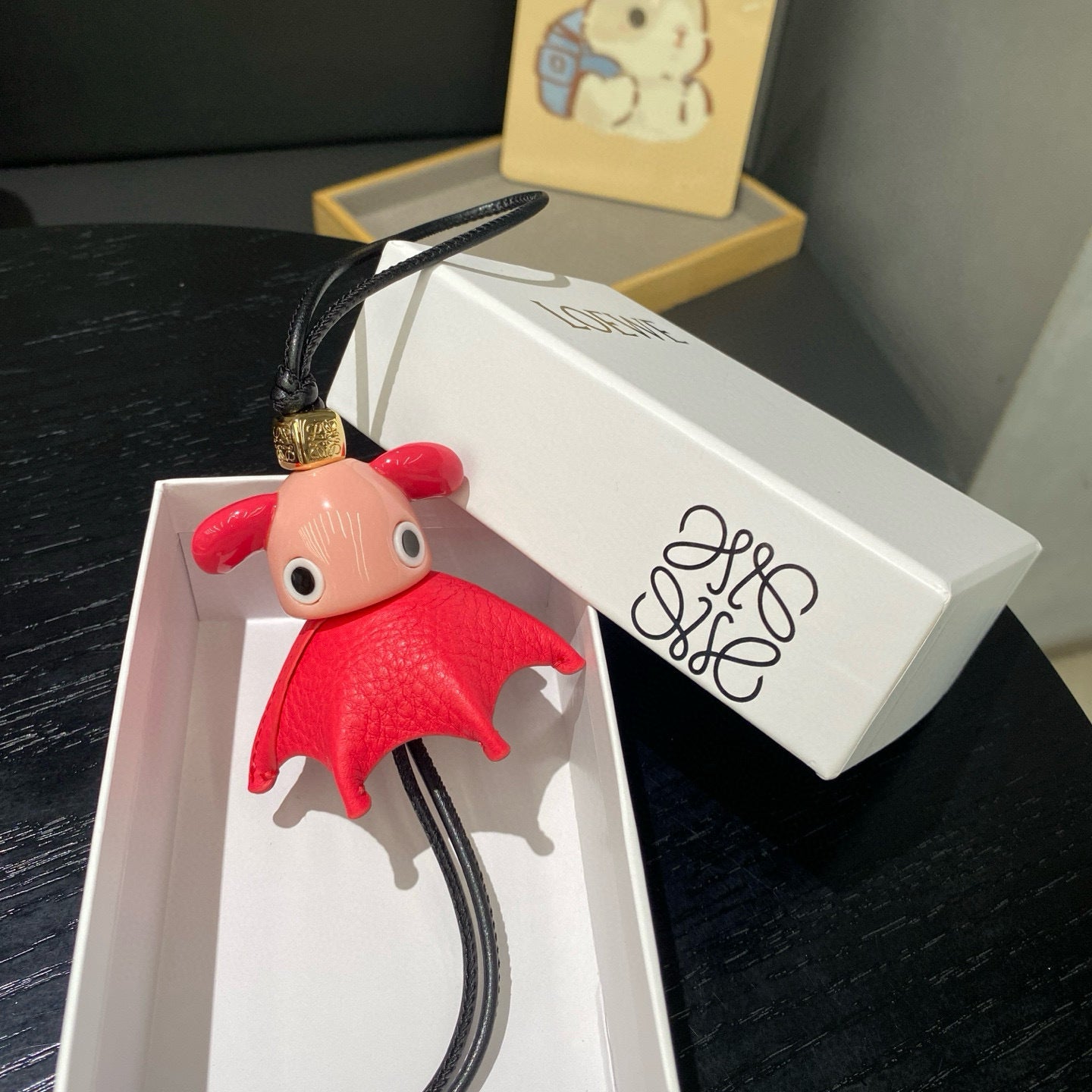 Puzzle Polka Dot Charm | Calfskin &  Acetate