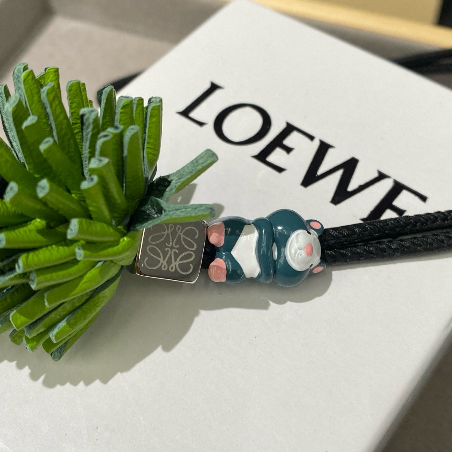 Beaded Leather Goldfish Charm 🐟