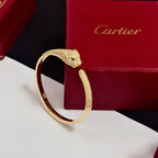 Panther Head Bangle | Diamond Setting | V Gold |