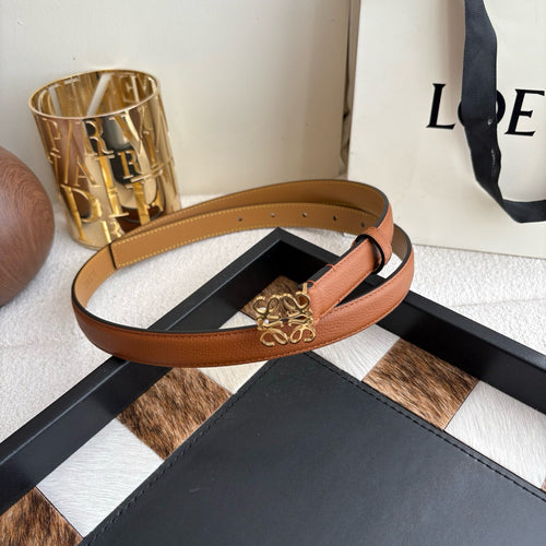 Anagram Buckle Leather Belt