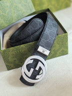 Men’s Interlocking Double Buckle Reversible Belt — 3.8 cm