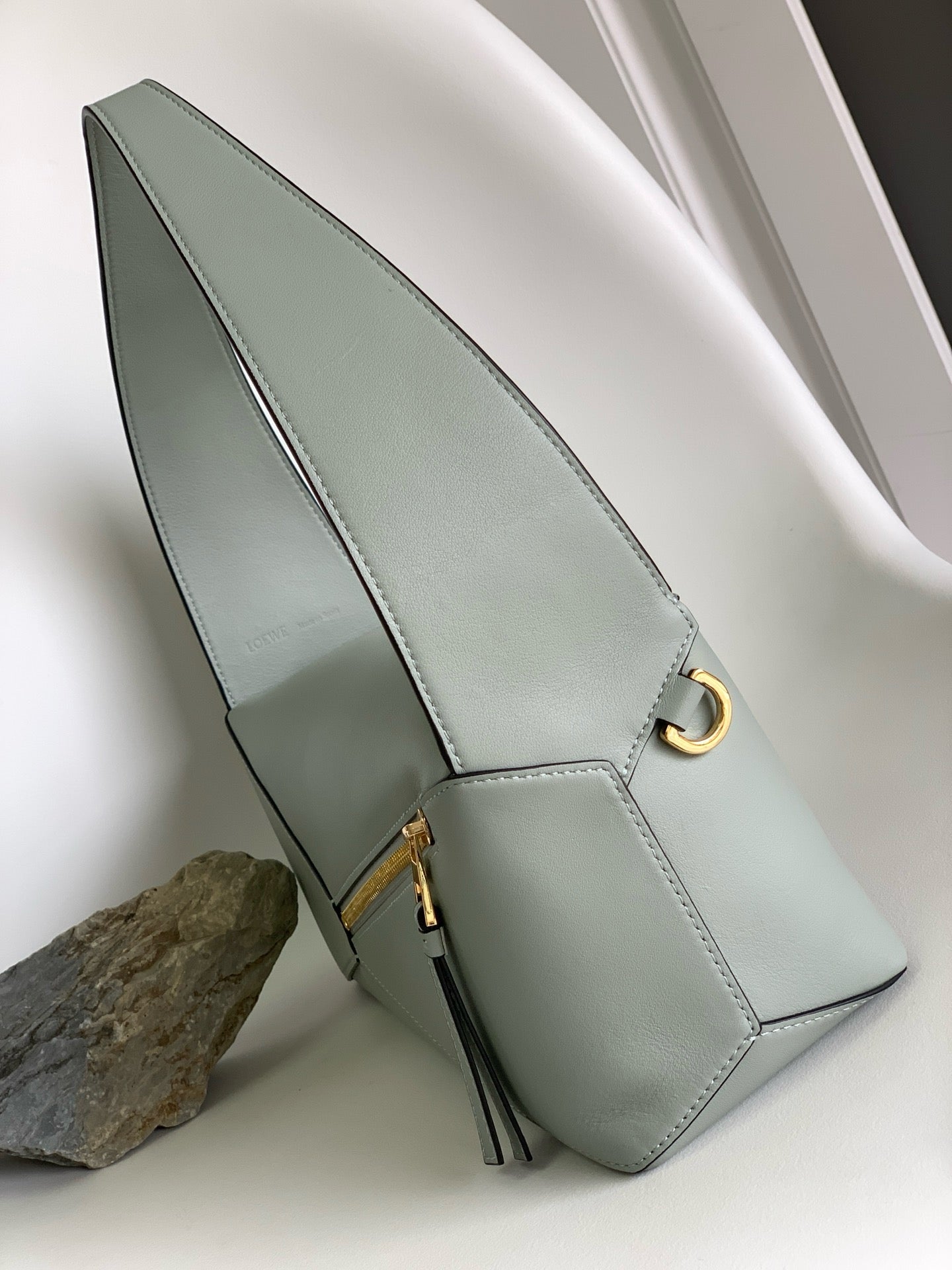 Premium Geometric Soft Leather Shoulder Bag – DSX