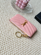 Luxury Quilted Key Pouch