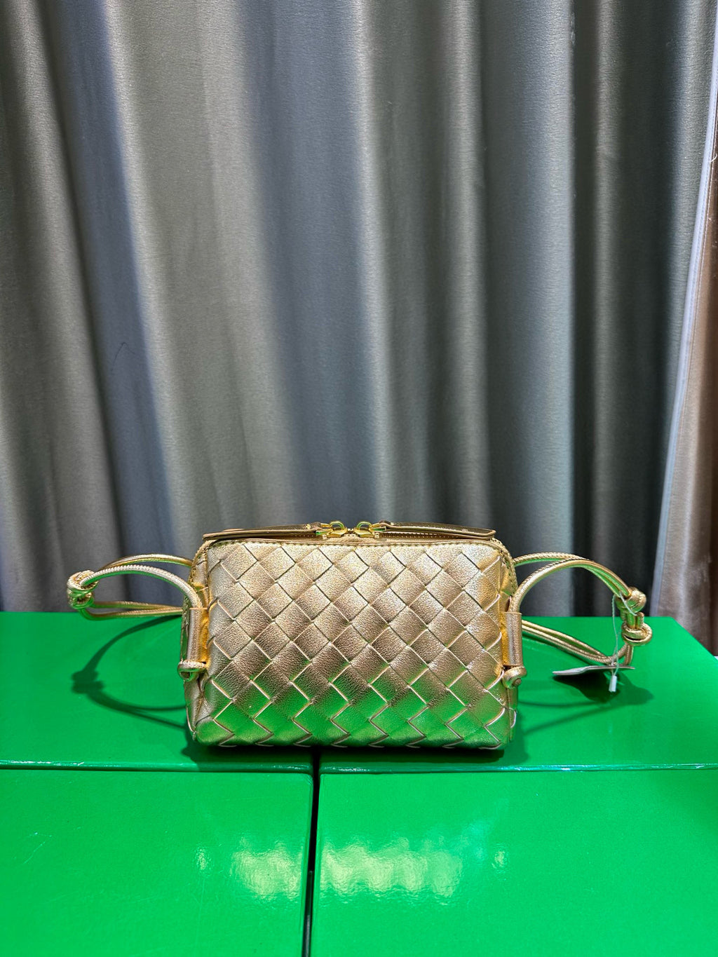Woven Leather Concert Pouch