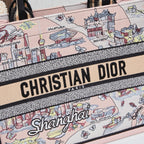 D Elegant Oversized Embroidered Tote Bag